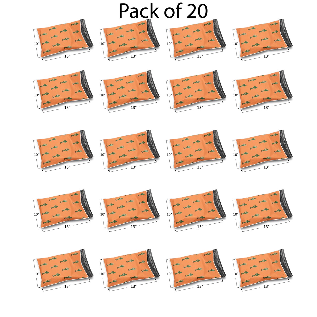 Design Poly Mailer Envelopes 10" x 13" Glossy Multi Pack & Design